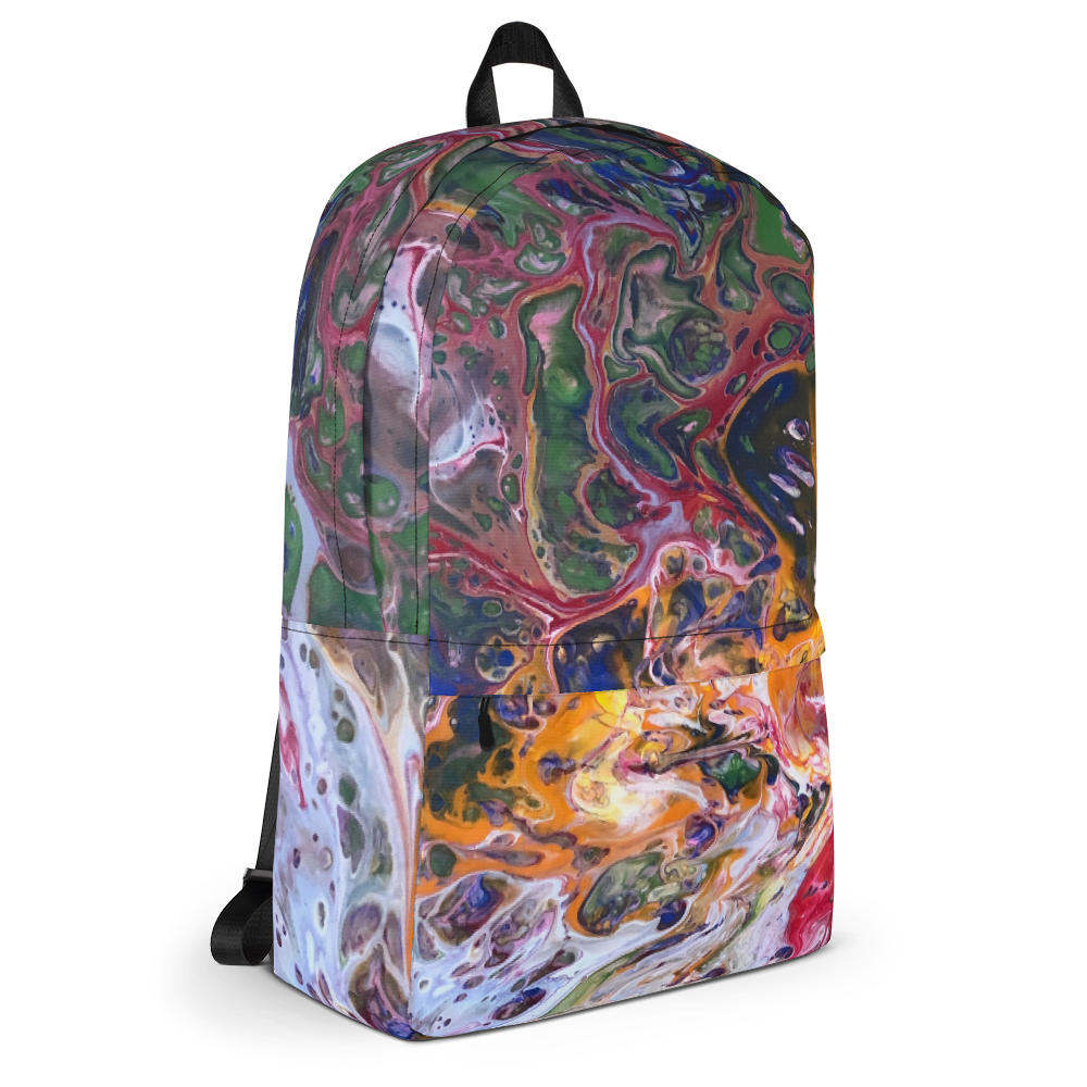 Download Multicolored Printed Backpack, Gym Bag, Travel Bag - Essentially Savvy