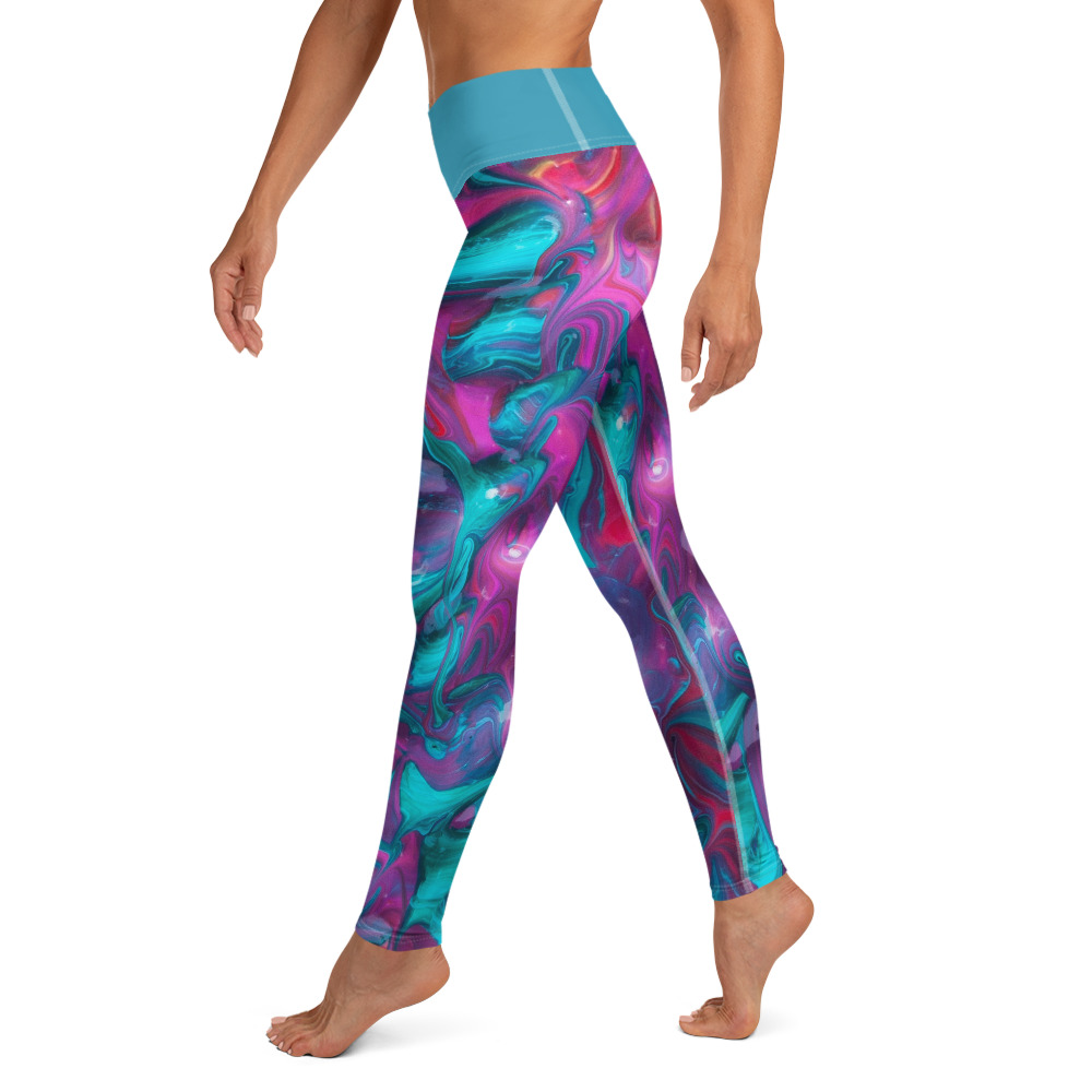 Color Me Beautiful Yoga Pants, Turquoise Leggings – Essentially Savvy