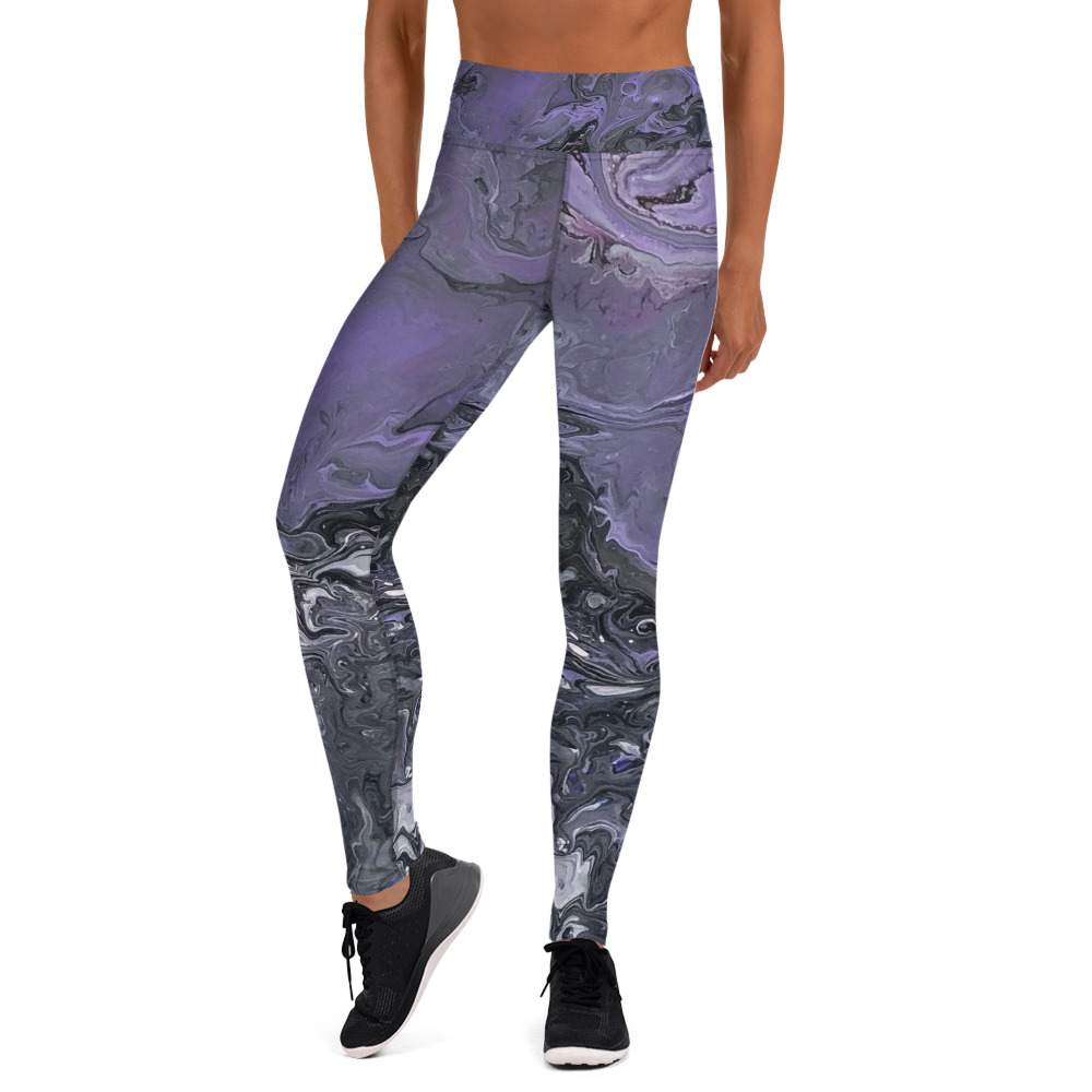 Purple Galaxy Print Yoga Pants, Leggings – Essentially Savvy