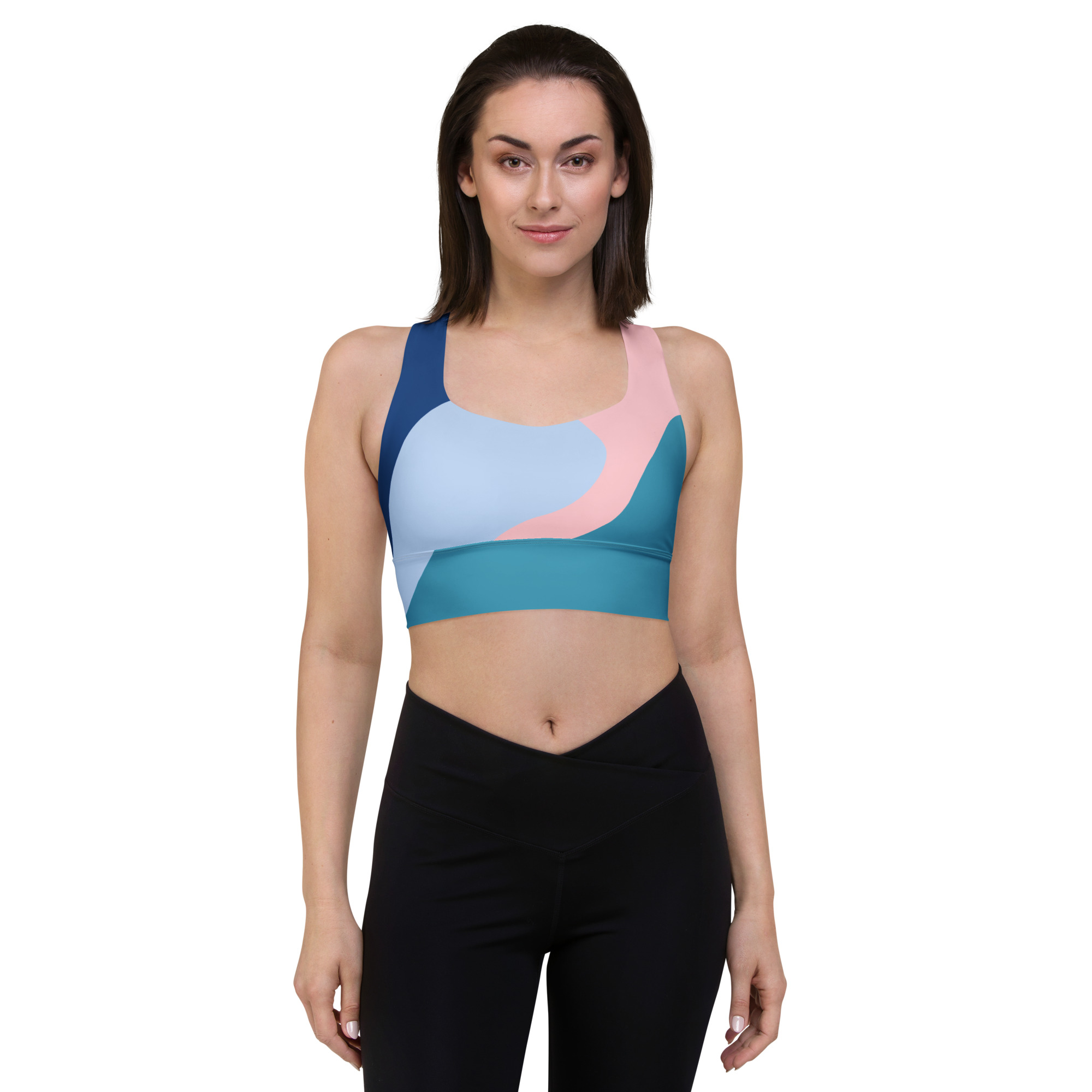 Fitness Abstract Padded Sports Bra